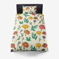 thumbnail image 1 of Housse de Couette en Microfibre Rétro Fleurs 4.1, 1 of 4