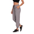 thumbnail image 3 of Women's Stretch Joggers Workout Drawstring Fitted Cuffed Ankle Athletic Travel Yoga Pants, 3 of 9