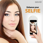Bower Clip On Ring Light, White