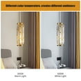 thumbnail image 2 of Mini Crystal Chandeliers Adjustable Pendant Light Modern Gold Pendant Light Fixture for Living Room, Dinning Room, Kitchen Island and Bedroom(2-Pack), 2 of 6