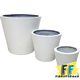 thumbnail image 2 of Maceta de Fibra de Vidrio FibraFormas Mod. Glass Mediano Blanco, 2 of 4