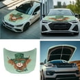 thumbnail image 7 of Yuyamidu St. Patrick's Day Car Hood Cover Highland Cow Auto Side View Mirror Covers Green Hat Automotive Front Hood Cover for Car Sedan Universal Side Mirror Decor Accessories Set of 3, 7 of 7
