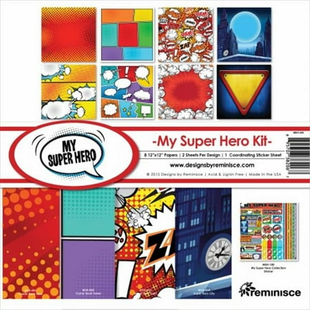 UPC: 0895707382067 | MSH200 Reminisce Collection Kit – 12 x 12 in.  My Super Hero