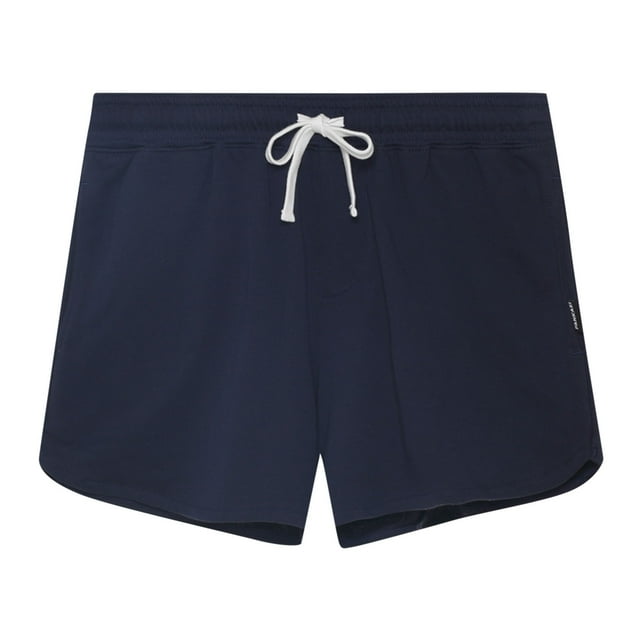 Timegard Shorts Men Drawstring Mid Waist Ruched Solid Color Casual Loose Comfy Shorts Homewear Summer