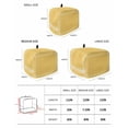thumbnail image 3 of Pure Yellow Toaster Cover 2 Slice, Simple Solid Color Dustproof Bread Machine Oven Cover with Storage Pockets, Fits Most Kitchen Toasters Protector, 3 of 5