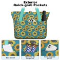 thumbnail image 2 of Tote Bag for Women - Sunflower Shoulder Bag - Large Utility Work Duffle Bag with Zipper Handbag for Travel, Work, Sprots, 2 of 5