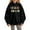 Black, variant on Trendfront Girls Third Grade Graphic Sweatshirts Long Sleeve Pullover Hoodie Colorful Letter Print School Theme Casual Classroom Outfit Tops
