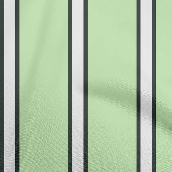 oneOone Georgette Viscose Mint Green Fabric Stripes Dress Material Fabric Print Fabric By The Yard 42 Inch Wide