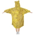 thumbnail image 2 of Wearable Blanket with Sleeves and Pocket Oversized Hooded Sweatshirt 3-14 YR Yellow Lemon Slices S, 2 of 7
