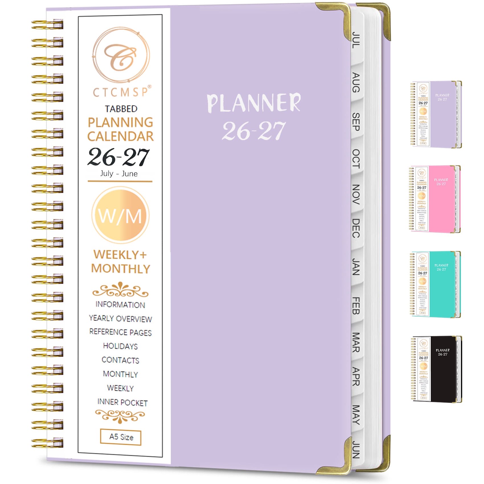 Dvjoy 2026-2027 Planner Academic Planner Calendar Notebook(Jul.2026-Jun.2027 6.3 x8.5 )Weekly Monthly Planner Perfect for Office Schedule Academic Supplies