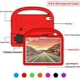 thumbnail image 2 of SaniMore for iPad 10th Generation 10.9" 2022 Kids Case, EVA Lightweight Case with Handle & Foldable Kickstand Shockproof Protective Case for iPad 10th Gen Girls Boys, Red, 2 of 9