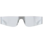 Balenciaga Silver Rectangular Unisex Sunglasses BB0041S 002 99