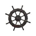 thumbnail image 1 of Volante de barco de madera decoración pirata colgante playa tema 62cm Zulema Timón de barco colgante, 1 of 8