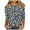Multicolor#09, variant on JTZGDY Womens Tops and Blouses Vintage Floral Printed Summer 3/4 Length Sleeve Crewneck Graphic T-Shirts Loose Fit Oversized Dressy Tunic Tees Multicolor#01 L