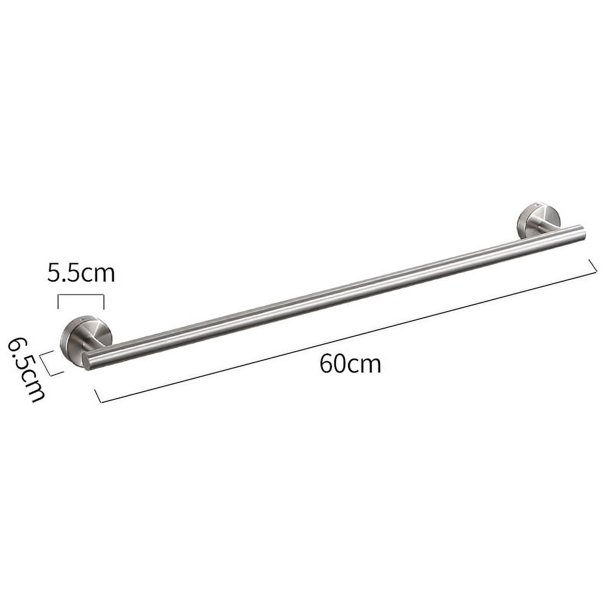 Toallero de acero inoxidable, barra para toallas, gancho para baño, toallero negro, aro para toallas de baño