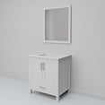 thumbnail image 5 of Big Sur 30 in W x 22 in D White Single Bath Vanity, Cultured Marble Top and 28 in Mirror, 5 of 9