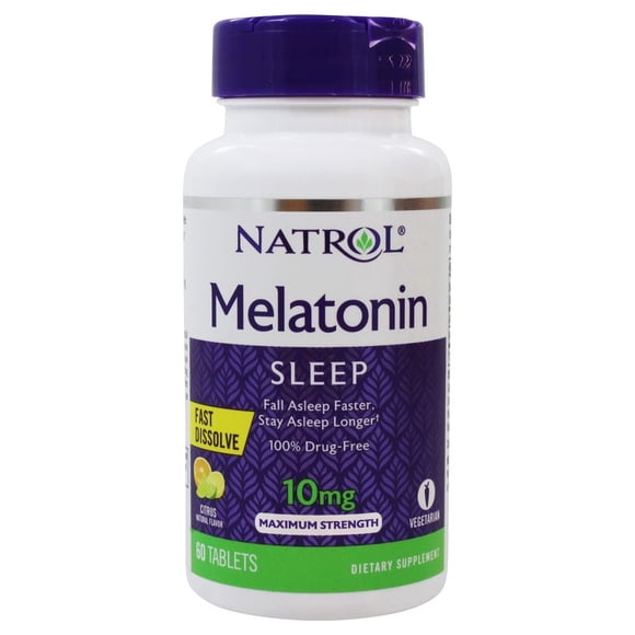 Natrol - Melatonin Sleep Fast Dissolve Citrus 10 mg. - 60 Tablets