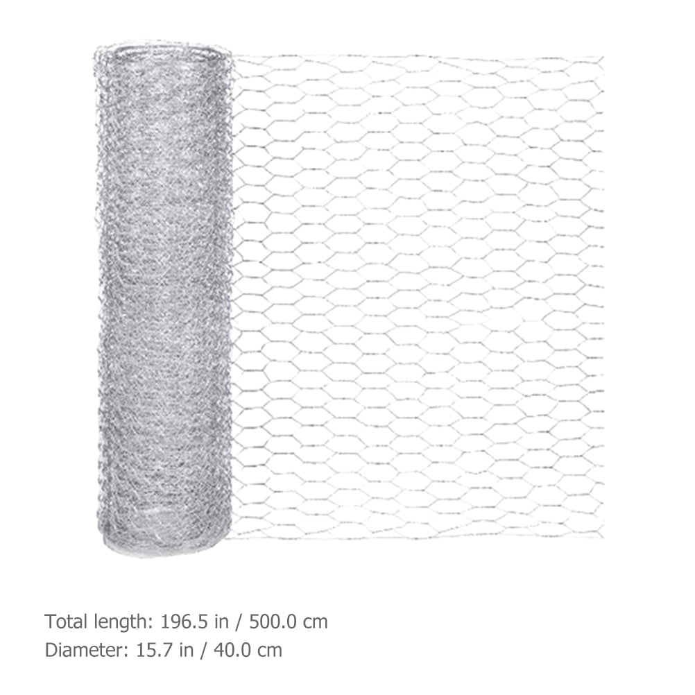 Zehuanyu 2 Sets Chicken Wire Net Poultry Wire Netting Hexagonal Galvanized Mesh for Garden