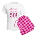 thumbnail image 5 of CafePress - Fabulous 50Th Birthday Women's Light Pajamas - Women's Short Sleeve Print T-Shirt and Pants Light Cotton Pajama Set, 5 of 7