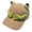 Khaki, variant on Baseball Cap For Cozy Winter Hat Soft Lined With Embroidered Animal Design Adjustable Strap For Outdoor Frog Cap Hat Cute Headwear for Men Women Black One Size
