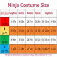 thumbnail image 3 of Ninja Costume Kids Ninja Muscle Costumes Boys Ninja Set Accessories Best Children Gift(kids-T), 3 of 7