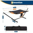 thumbnail image 4 of Aoile 12FT 2-Person Hammock with Stand, 450LB Capacity Outdoor Hammock with Pillow & Storage Pocket, 4 of 7