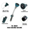 thumbnail image 2 of 15 Inch Watering Wand Quick Connect Garden Hose Nozzle Sprayer Wand 8 Watering Patterns Ergonomic, 2 of 8