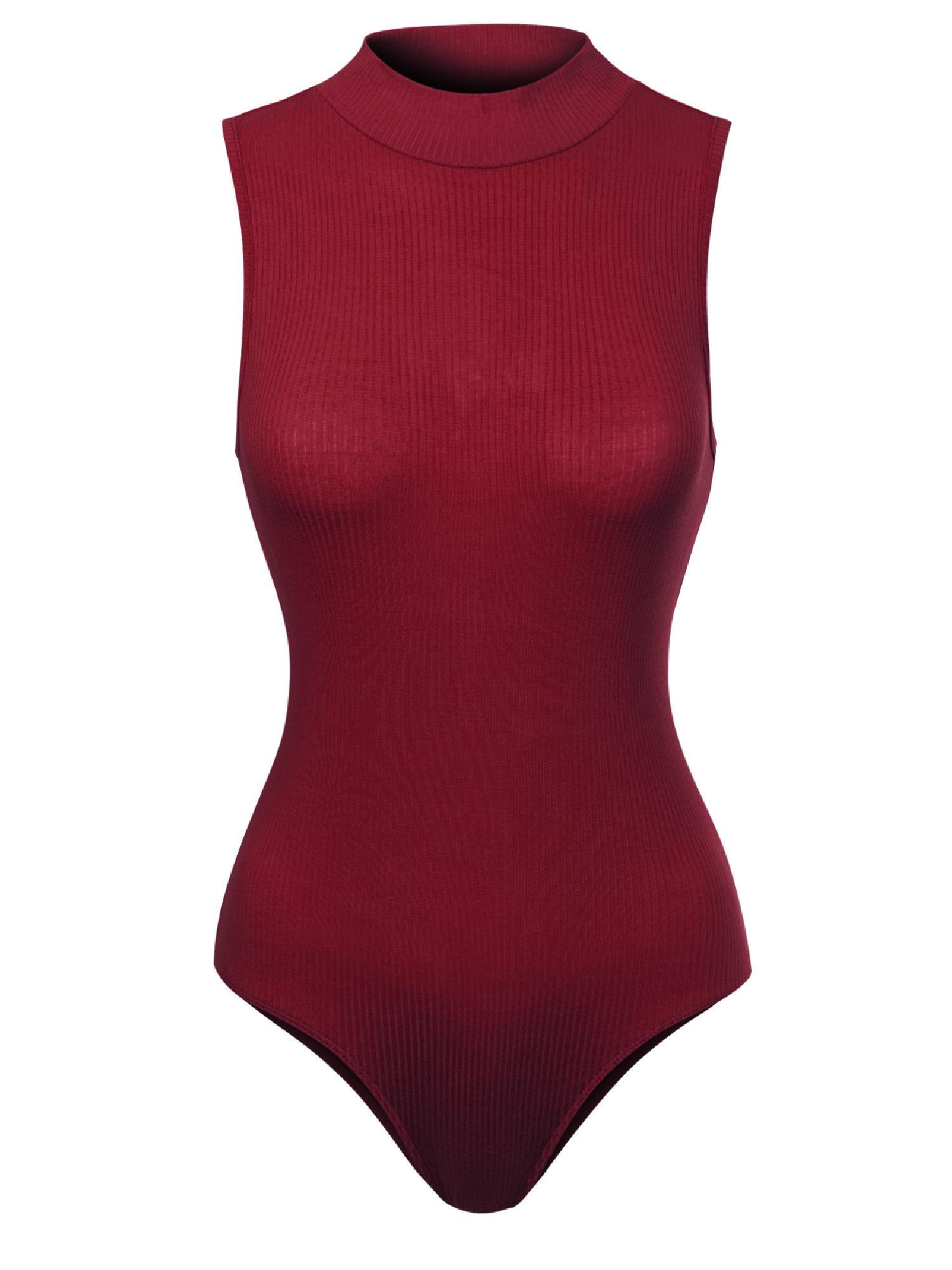 mock neck bodysuit sleeveless