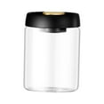 thumbnail image 3 of Airtight Food Storage Container Vacuum Sealed Jug Pantry Organization Canisters Black 900ml, 3 of 9