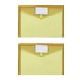 thumbnail image 1 of Blekii Plastic Document Envelopes – 2 Pack Sooez Clear Us Letter/A4 Folders with Label Pocket & Snap Button A4 Snap Button Color Storage File Bag 2Pc Yellow A, 1 of 8