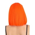 thumbnail image 4 of Bright Orange Bob Wig, 4 of 4