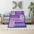 thumbnail image 4 of Gifts for Mom, Mom Gifts, Mom Birthday Gifts Ideas, Birthday Gifts for Mom, Mom Blanket Soft & Warm, Best Gift from Daughter Son for Mothers Day Christmas 60x50 Inch Purple, 4 of 5