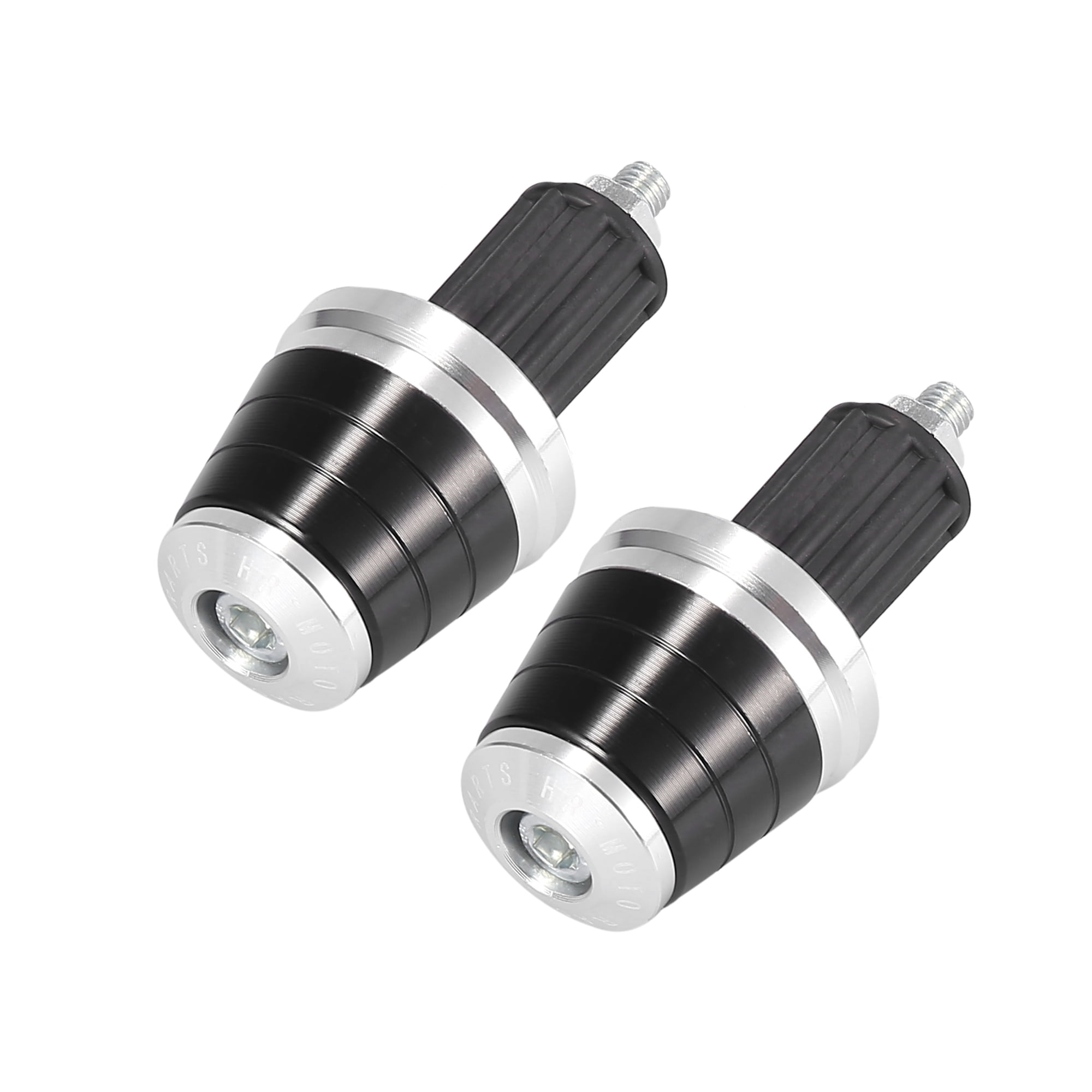 RATCHROLL 2pcs Motorcycle Bar End Plugs - Aluminum Alloy, Fits 7/8" (22mm) Handlebar, Silver