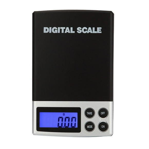 Riwesomey digital de bolsillo de 100-500g x 0,01g para joyería, pesaje de oro, gramo de LCD Joyas, gemas y relojes 100g/0.01g
