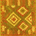 thumbnail image 1 of Ahgly Company Indoor Square Southwestern Yellow Country Area Rugs, 5' Square, 1 of 4