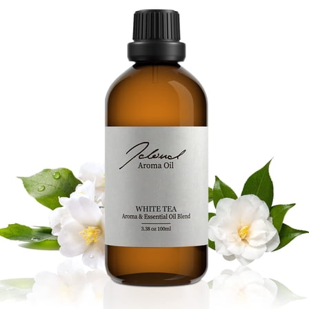 JCLOUD White Tea Essential Oil | Hotel Scent - 100% Pure and Natural Aromatherapy Oil for Diffusers, Humidifiers, and Scent Machines | Uplifting and Refreshing Fragrance | 100ml