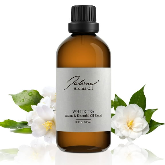 JCLOUD White Tea Essential Oil | Hotel Scent - 100% Pure and Natural Aromatherapy Oil for Diffusers, Humidifiers, and Scent Machines | Uplifting and Refreshing Fragrance | 100ml