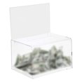 thumbnail image 3 of Inteprter Clear Voting Case Ticket Container Lockable Suggestion Storage Organizer Box Almacenamiento y organización del hogar, 3 of 6