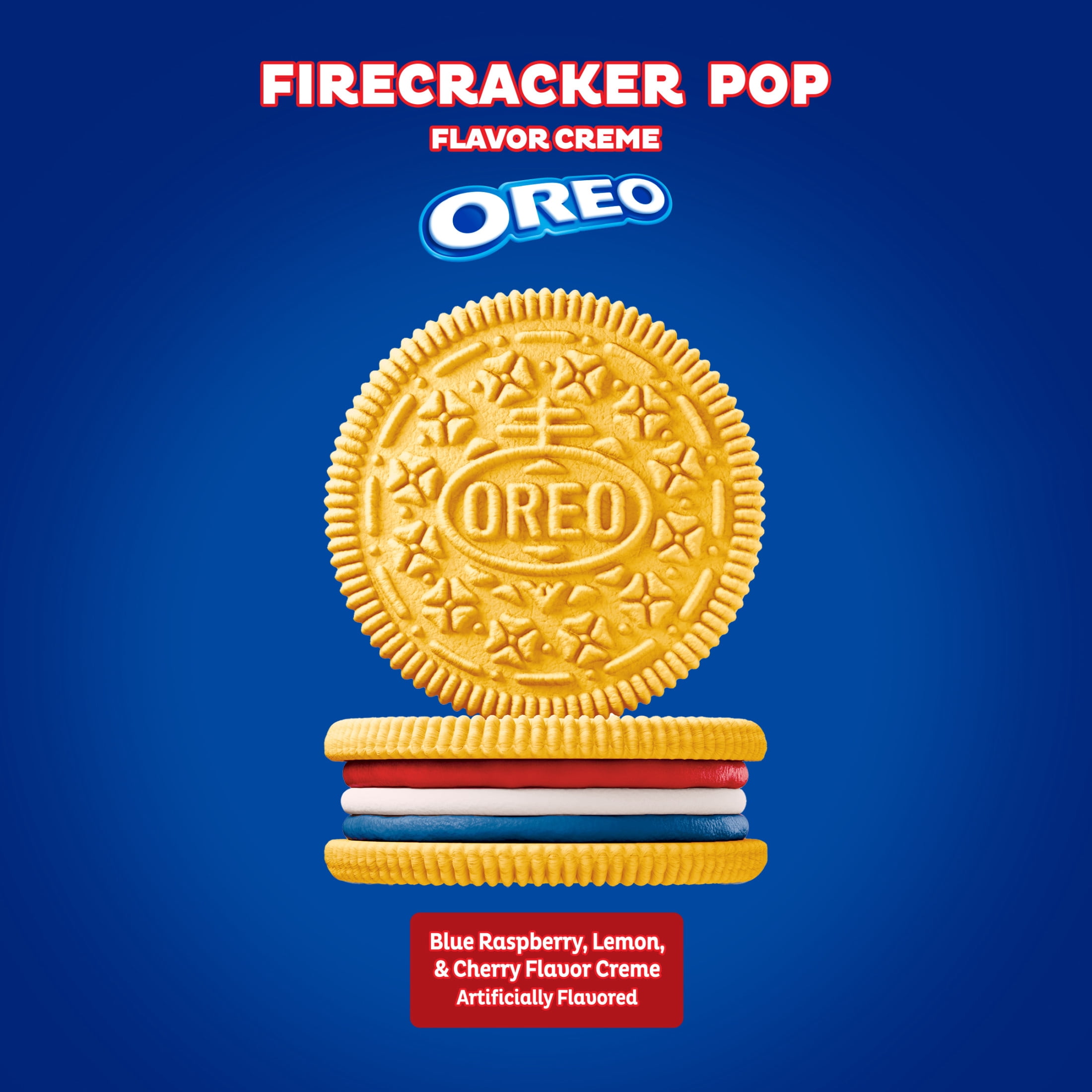OREO Firecracker Pop Sandwich Cookies, Limited Edition, 11.46 oz