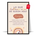 thumbnail image 1 of LOLUIS Spanish Therapy Counselling Confidentiality Agreement Poster, Mental Health Posters for Classroom (Unframed 24"x36"), 1 of 7