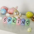 thumbnail image 3 of CHALKART Easter Bunny Table Decor Happy Easter Bunny Eggs Tabletop Ornaments Cute Spring Rabbit Statue Centerpieces Decor for Party Home Holiday Decoration, 3 of 5