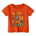 thumbnail image 1 of PMVFHDE Hauts Courts pour Fille Garçon et Fille Mode Décontractée Imprimé Col Rond T-Shirt Manches Courtes Orange, 12-13 Ans, 1 of 4