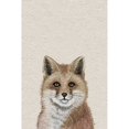 thumbnail image 2 of Foxy Stare Painting Print on Wrapped Canvas, 2 of 5