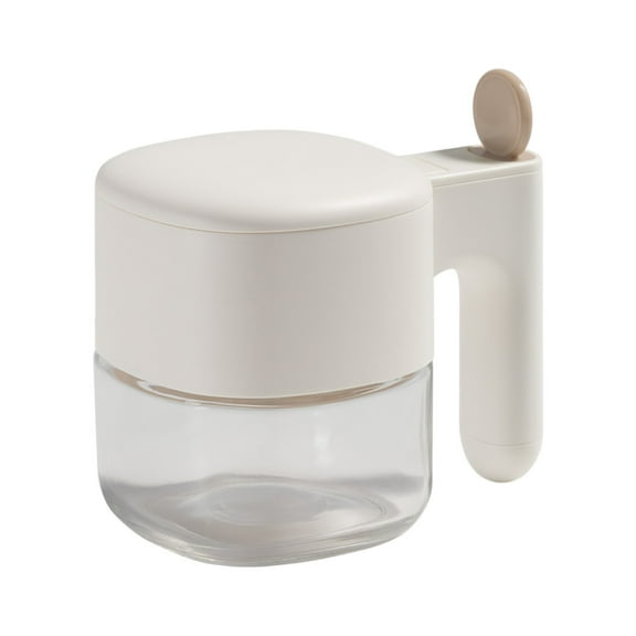 Empty Glass Seasoning Containers Canisters with Lids and Spoons for Kitchen Counter Storage Solutions - Airtight Cooks Jars