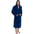 thumbnail image 1 of Mens Hooded Robe - Plush Shawl Kimono Bathrobe, 1 of 7