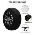 thumbnail image 2 of Bingfone Sunshine Underwater Sand Turtle Spare Tire Cover Weatherproof Universal Wheel Protectors for RV Camper Travel Trailer SUV Truck-15 inch, 2 of 8