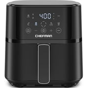 **air fryer – 4 qt compact airfryer for quick & easy meals in minutes, features hi-fry technology for extra crisp, touchscreen controls with 4 presets, nonstick & dishwasher safe basket - black