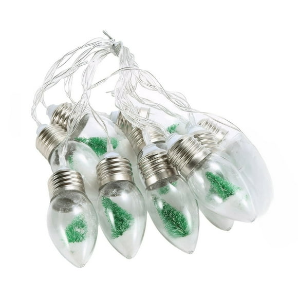 Christmas Bulb String Lights Decorations LED Lights Christmas Tree Battery Operated Powerd 19.7 FT 40 LED Twinkle Indoor Outdoor Window Decor