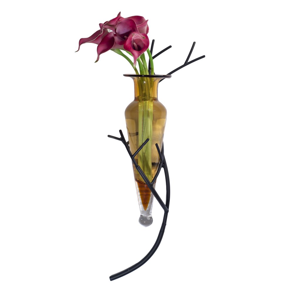 Danya B. Amphora Vase Twig Sconce Amber