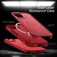 thumbnail image 3 of JETech Case for iPhone 14 6.1-Inch Compatible with MagSafe, Heavy Duty Dual-Layer Rugged Protection, Shockproof Protective Tough Phone Magnetic Cover (Red), 3 of 6